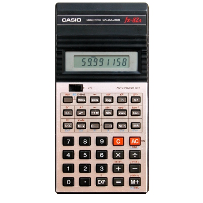 Casio - fx-100A College - - Scientific calculator - Casio fx100A College -   - Casio pocket computer, calculator, game and watch  library. - RETRO CALCULATOR FX PB SF LC SL HP FA